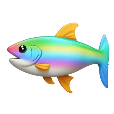 Golfinho com arco íris  sticker