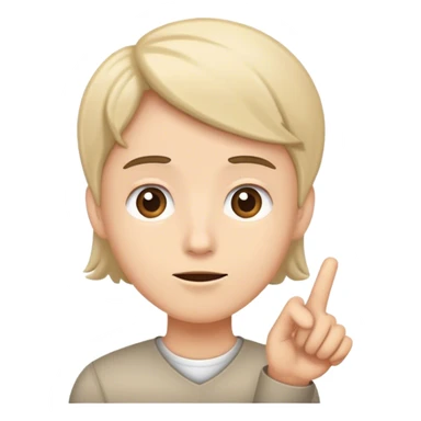 Someone who ask a question sticker