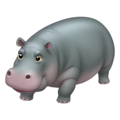 Hippopotame sticker