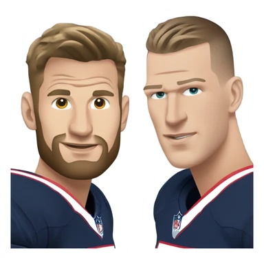 Julian Edelman and Gronk  sticker