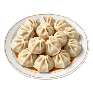 buuz Mongolian steamed dumpling  sticker