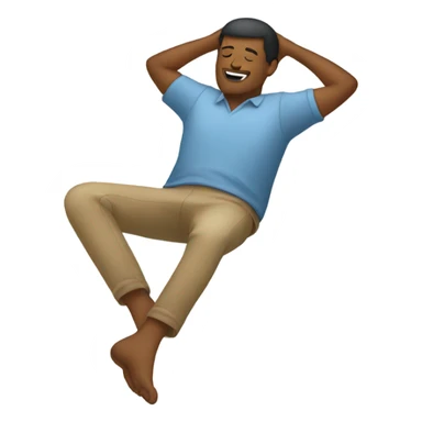 laying down with feet in the air sticker