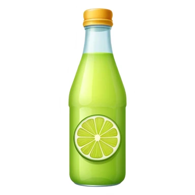Lime juice bottle sticker