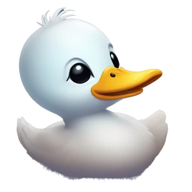 cute space duck  sticker