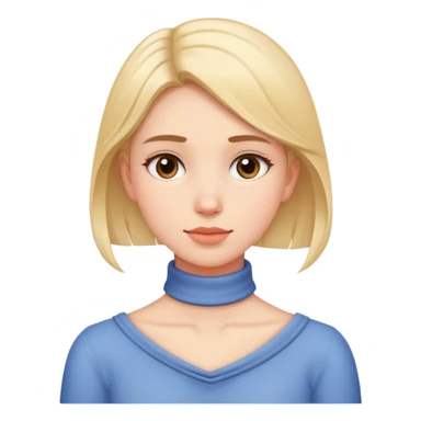 Hand around neck girl sticker