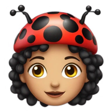 Ladybug, use this picture. Add a gold princess tiara on her geat sticker