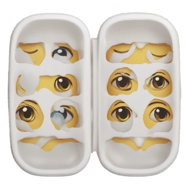 left/right contact lens case sticker