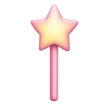 Light pink wand sticker
