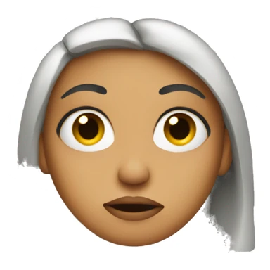 woman rolling her eyes sticker