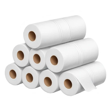pile of toilet paper sticker
