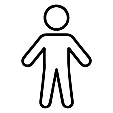 minimalist stick figure sticker