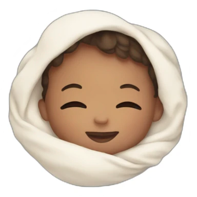 The newborn surrounded by stars sticker