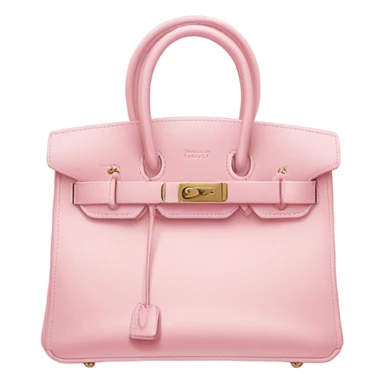 a baby pink birkin bag sticker