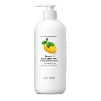 leave-in conditioner bottle with label sticker