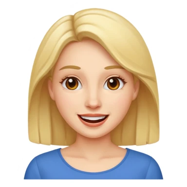  a woman totally happy sticker