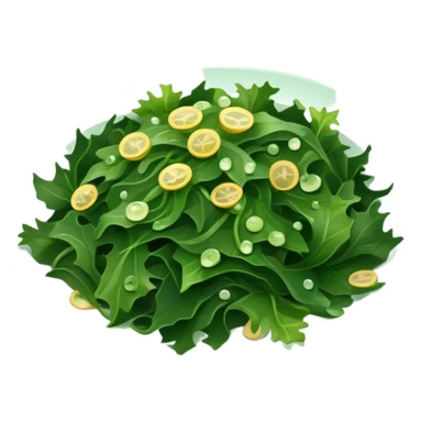 Plate of seaweed salad  sticker