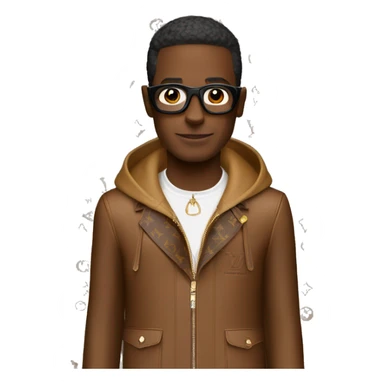 beаr in louis vuitton sticker