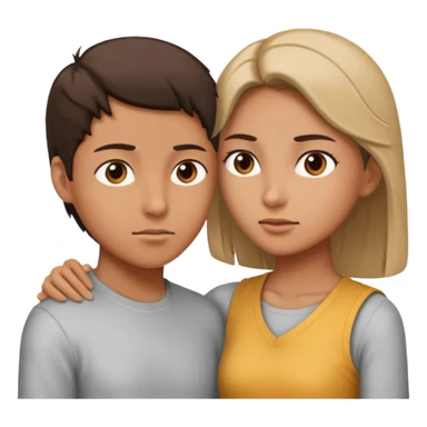 Create one side efforts and one side love sticker