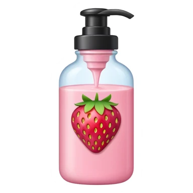 Strawberry cleanser sticker