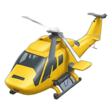 Hélicoptère sur une voiture sticker