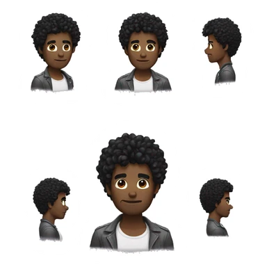 gay man named luca with bad black shaggy hair sticker