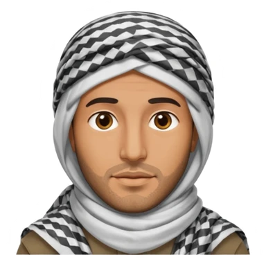 Un arabe con solo cabeza sticker