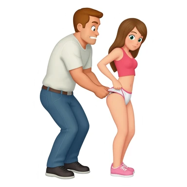 Atomic wedgie underwear bully sticker