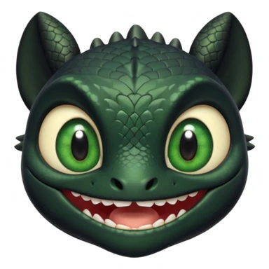 Toothless face from how to train your Dragon sticker