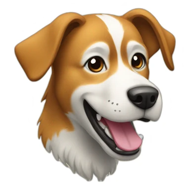 Dog in a montane sticker