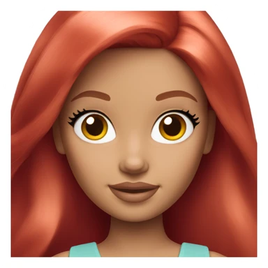 Barbie with red hair sticker