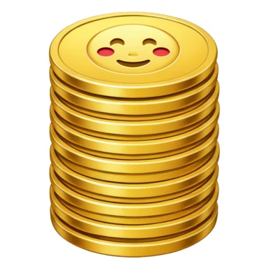 stack of coins emoji sticker