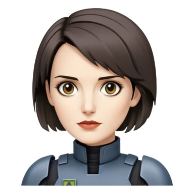 winona ryder as short haired mercenay android sticker