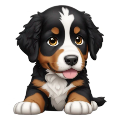 Bernese Mountain Dog puppy sticker