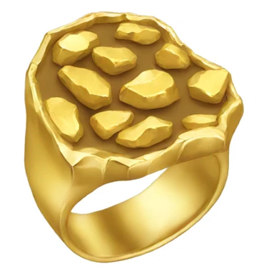 gold nugget ring sticker