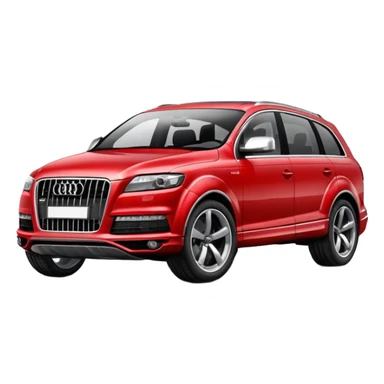 Audi Q7 best view red color   sticker