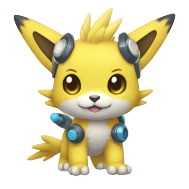 Kawaii cool Digimon-Pokémon-animal full body sticker