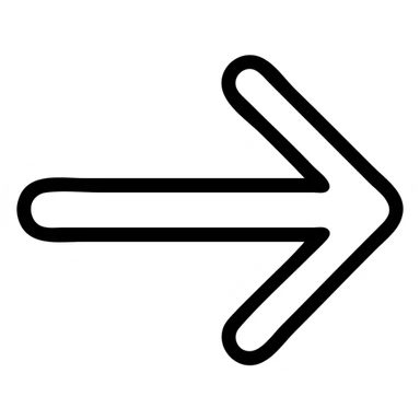 simple next arrow icon, modern style sticker