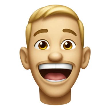 A sneaky laugh sticker