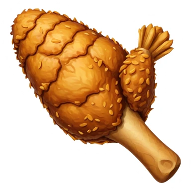fried chicken drumstick sticker