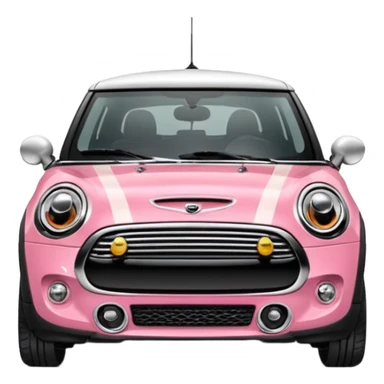 pembe mini cooper emojisi hazırlar mısın sticker