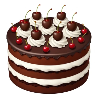 Black forest cake sticker