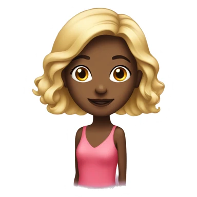 girl dressing up for party sticker