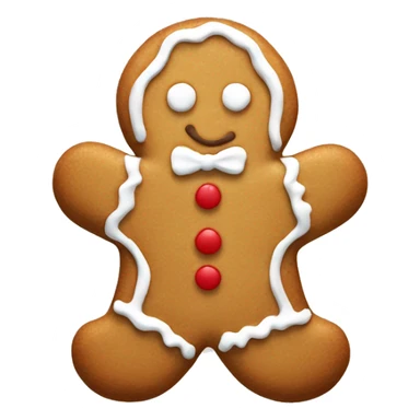 beige gingerbread cookie sticker