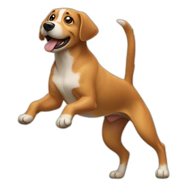 A dog dancing de Macarena  sticker
