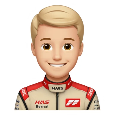 The Formula 1 Driver Oliver Bearman in Haas F1 Suit sticker