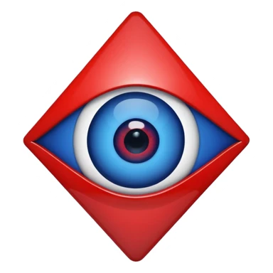 evil eye symbol red sticker
