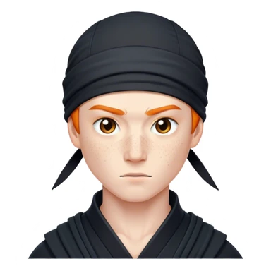 ninja with freckles sticker