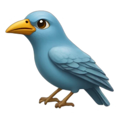 Un oiseau qui fait caca sticker