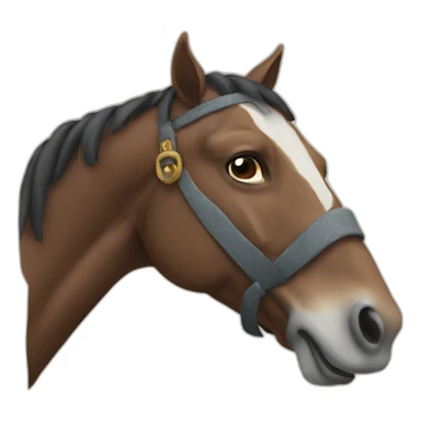 Horse with an old costume  sticker