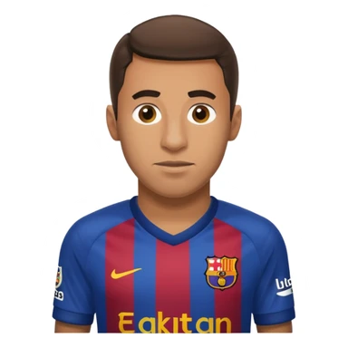 A Fc Barcelona player bribing a match official on the pitch sticker